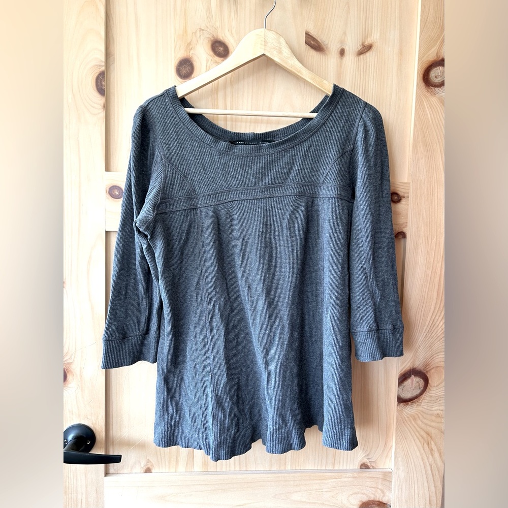 Marc Jacobs waffle-knit 3/4 sleeve top
